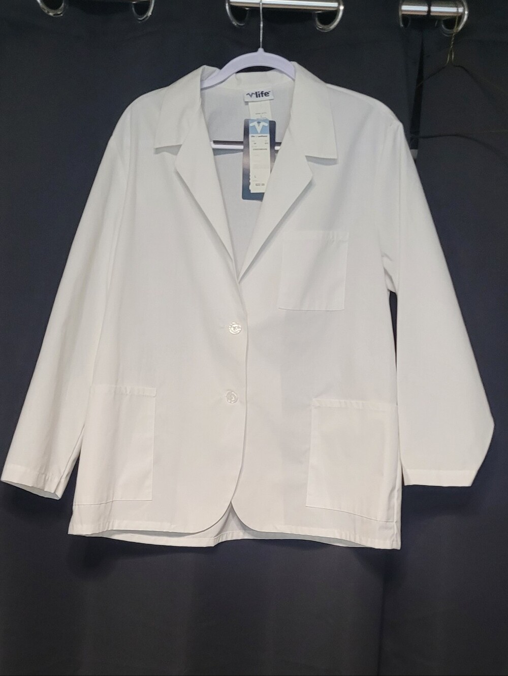V-Life Professional Consultation Lab Coat/Jacket Women's Size Large